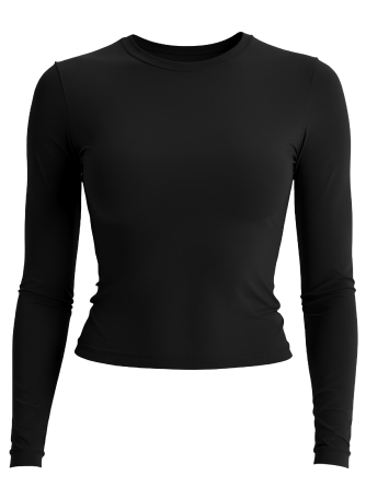 Лонгслив с закрытым вырезом